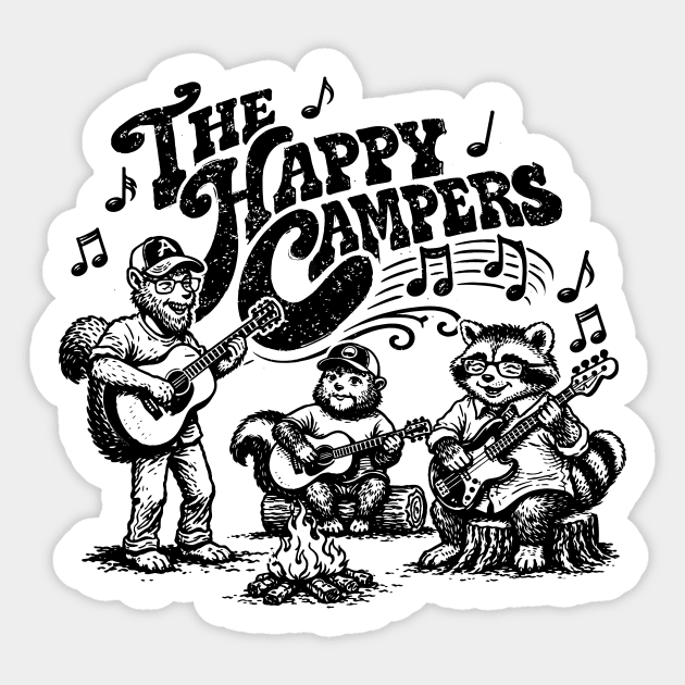 The Happy Critters Sticker by rt-shirts
